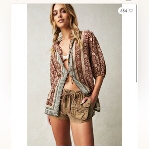 Free People We The Free Border Batik